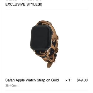 Victoria Emerson leopard Apple Watch band